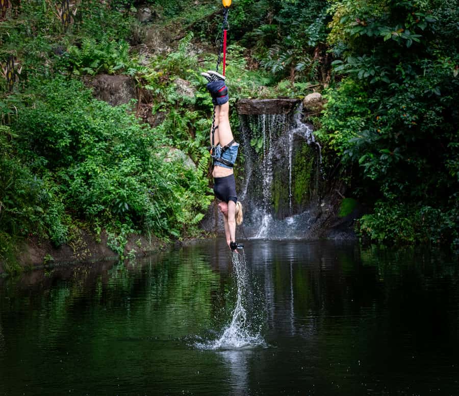 Cairns: Bungy Jump & Giant Swing Combo - What happens before the jump