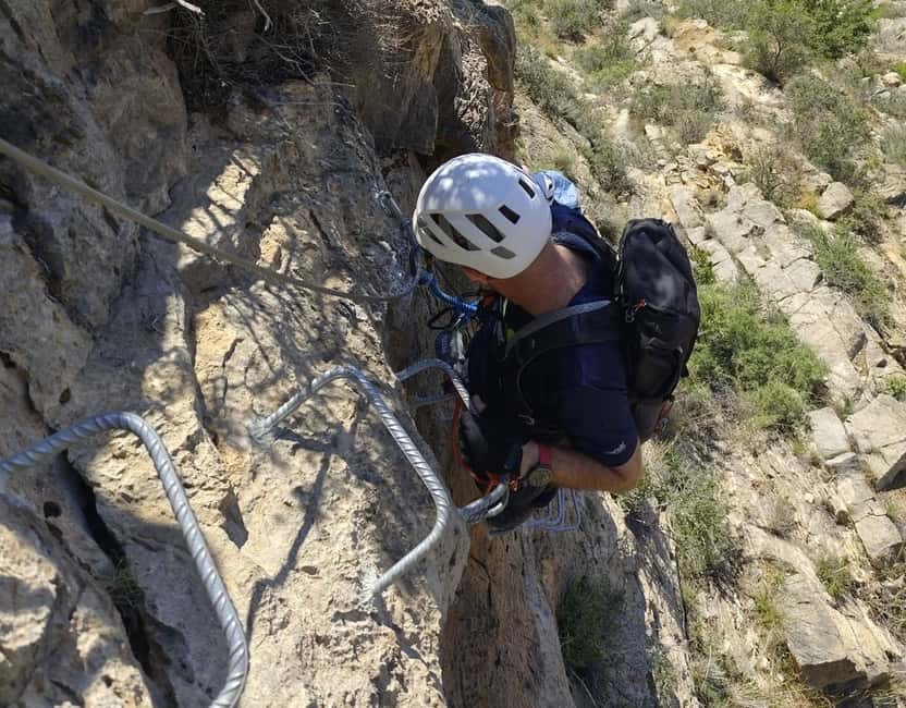 Callosa del Segura: Guided Via Ferrata in Callosa K3 with abseiling - How the K2 and K3 sections work