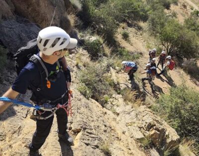 Guided Via Ferrata in Callosa K3 with abseiling