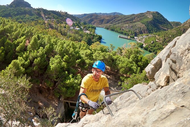 Caminito del Rey - Via Ferrata & Zip Line Adventure - Starting in Málaga and getting ready to climb