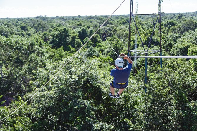 Cancun Extreme Zipline Canopy Tour - The cenote finish is more than a footnote