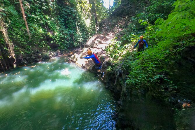 Canyoning Adventure in Sambangan Canyon - The 20-Meter Zip-Line and River Sections