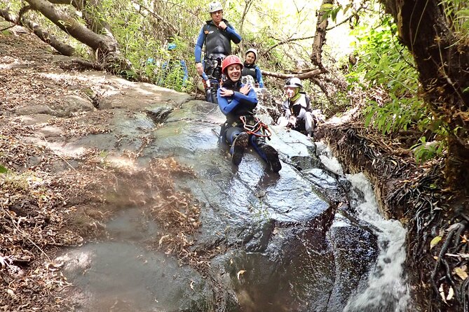 CANYONING aquatic and fun route in Gran Canaria - Rappelling is taught, not left to chance
