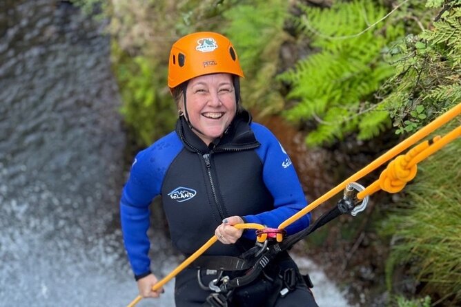 Canyoning at Camacha Madeira Island - The Camacha route: vertical sections, water, and slides