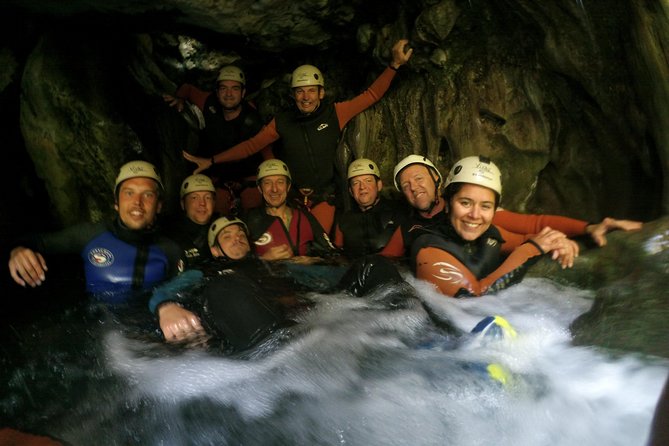 Canyoning at Guadalmina near Marbella - Getting suited up for the canyon