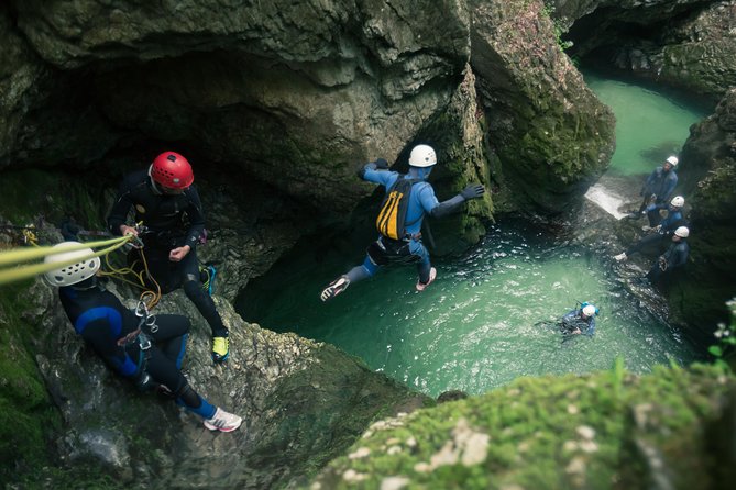 Canyoning Bled Slovenia Triglav National Park Tour with Photos - Jumps, rappels, slides, and clear pools