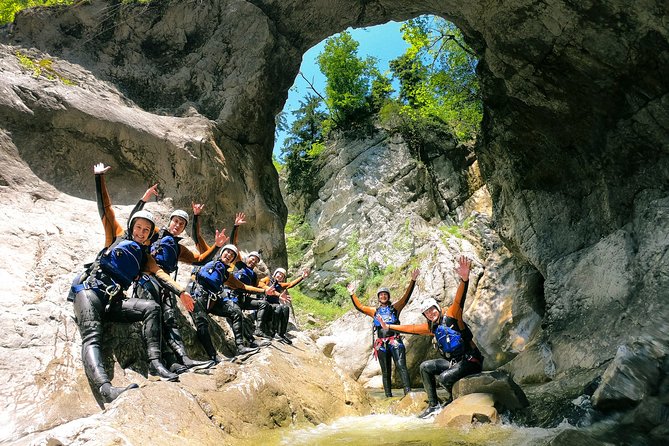 Canyoning Chli Schliere with OUTDOOR (Advanced) - Getting into the canyoning gear