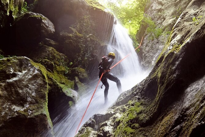 Canyoning Discovery in Dominica - Rappelling through Ti’tou Gorge