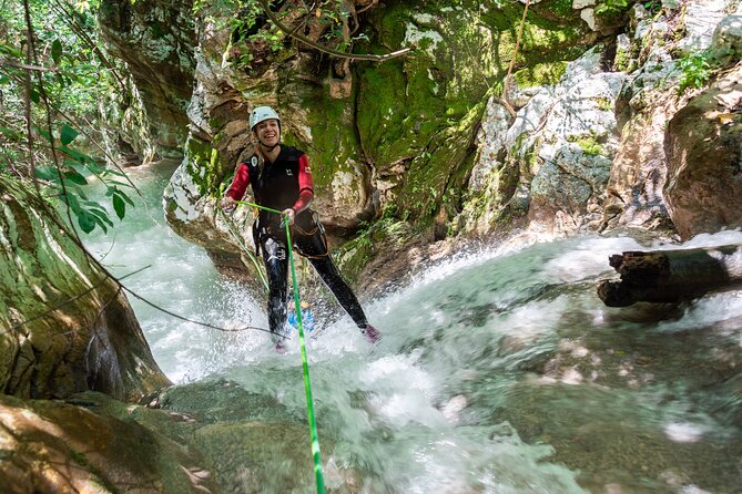 Canyoning Experience in Neda for Beginners - Getting fitted for wetsuits and harnesses