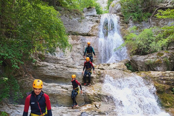 Canyoning Grenoble: the Canyon of Ecouges - The super-ejectable slides