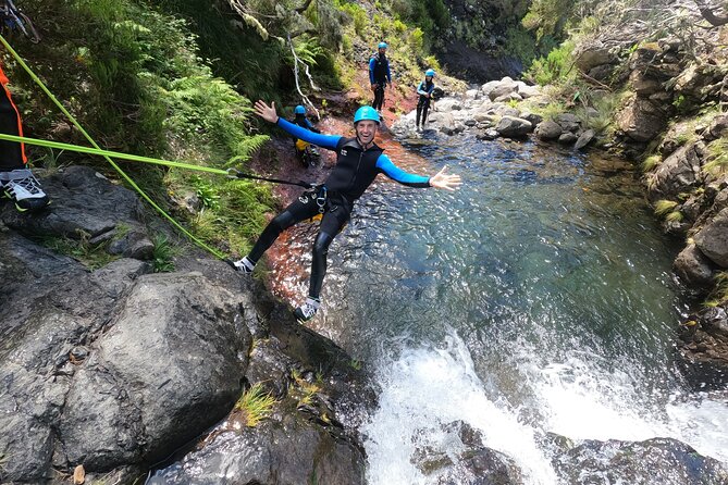 Canyoning in Madeira Island- Level 1 - Natural slides and pools add the fun