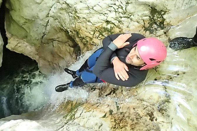 CANYONING in Susec from Bovec, Families welcome, photo service - Starting in Bovec with gear and a short shuttle