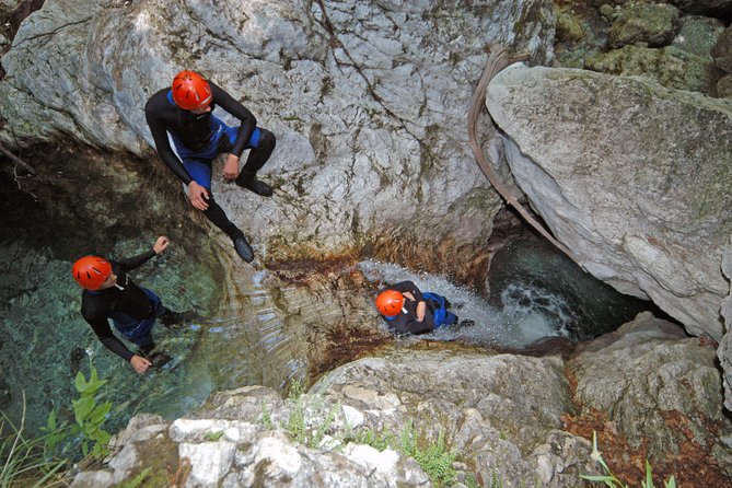 Canyoning in Susec Gorge from Bovec - World War I traces among the rocks