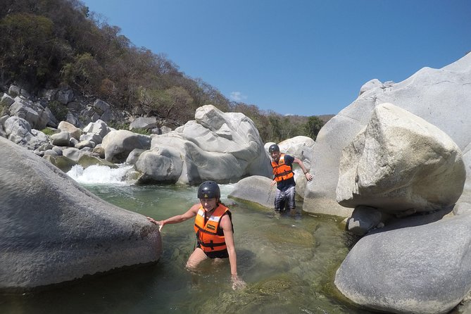 Canyoning in the Oaxacan Coast Canyons - Walking the river bed at Playa La Bocana
