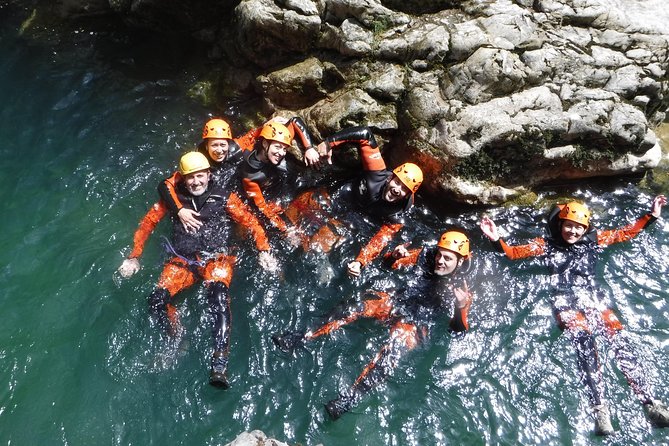 Canyoning in the Pyrenees - Getting fitted with neoprene and safety gear