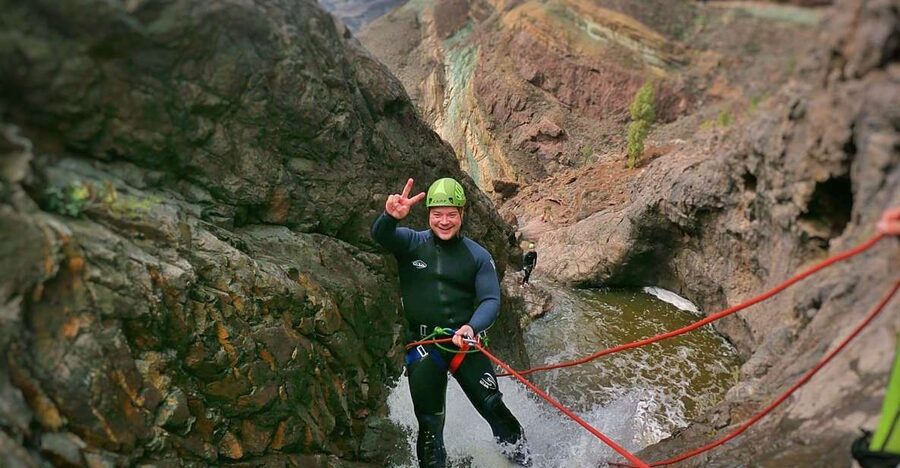 Canyoning in the Rainbow Mountain Gran Canaria - Why the Rainbow Mountain makes this canyoning trip different