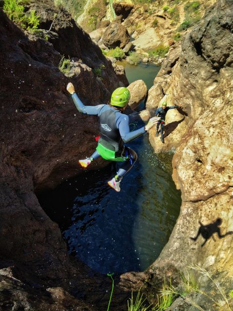 Canyoning in the Rainbow Mountain Gran Canaria - The weak point is not the canyon