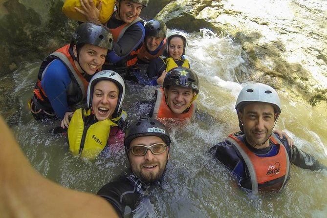 Canyoning Negovanka river - Rappelling at Momin skok waterfall