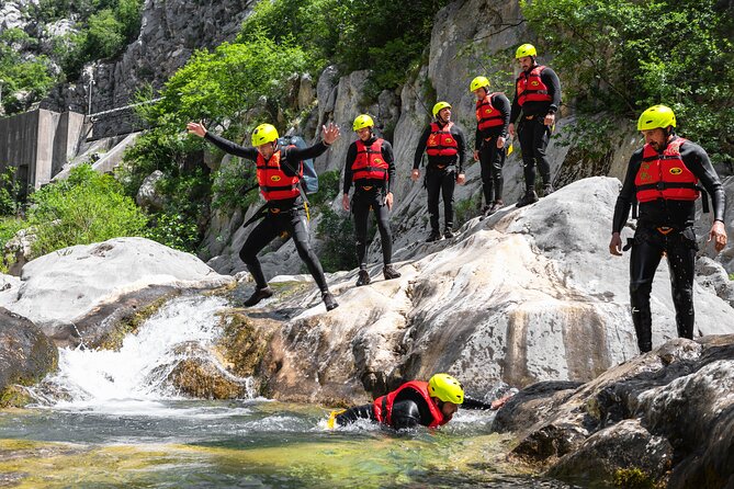 Canyoning on Cetina River from Split or Šestanovac - Getting fitted for the canyon