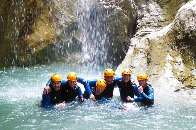 Canyoning Starzlachklamm - Level 2 tour in the Allgäu - The 18-meter slide saves its best for last