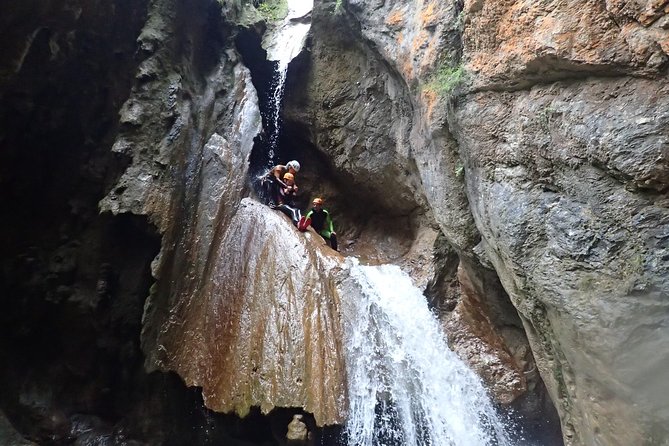 Canyoning "Summerrain" - fullday Canyoning Tour also for beginner - From Gargnano to the mountains above Lake Garda
