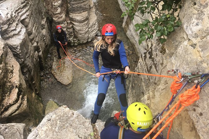 Canyoning trip at Zagori area of Greece - Section A - Safety, confidence, and the guide team
