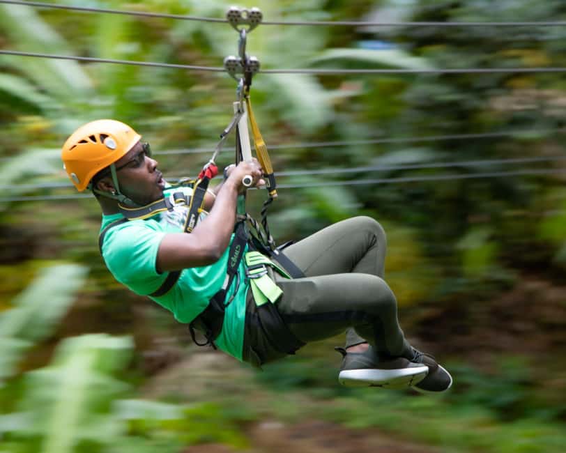 Castries, St. Lucia - Adrenaline Zipline - Eight ziplines, 16 platforms, and forest walks