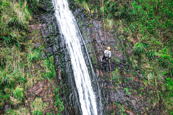 Chasing Waterfalls:Wild Hawaii Rappelling - Caleb adds the human touch