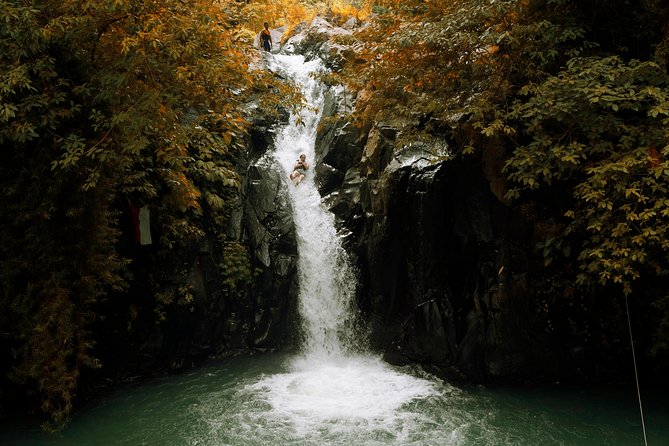 Cliff Jumping and Sliding at Aling Aling Waterfall - The 9:20 rice-field walk and Balinese compound