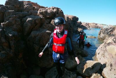 Coasteering adventure with snorkeling: kids version