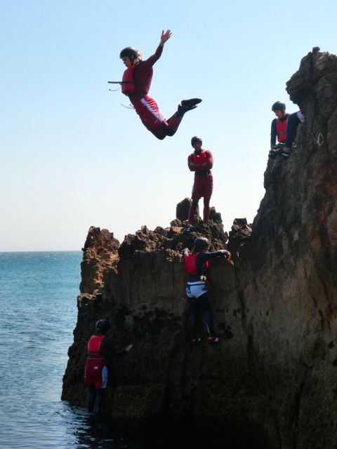 Coasteering Algarve: Cliff Jump, Swim & Climb in Sagres - Getting ready beside The Den Café