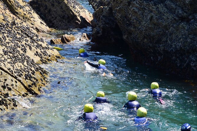 Coasteering Experience in Newquay - The jumps into the deep-water gully