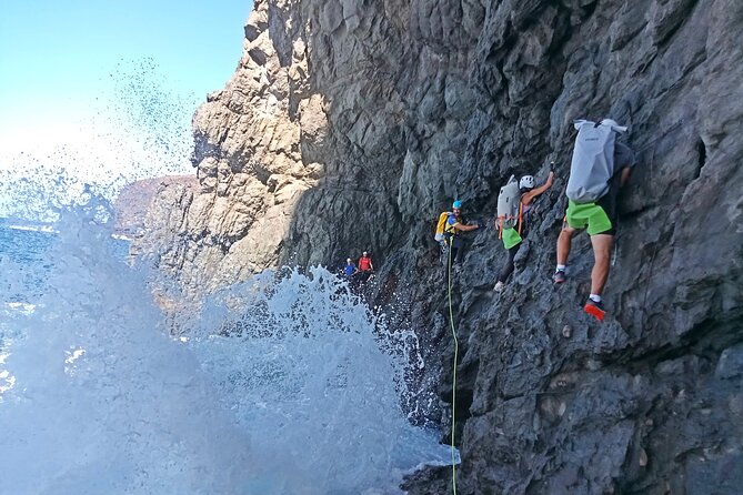 Coasteering Gran Canaria: The Atlantic Mountains Adventure Route - Four sections of guided abseiling