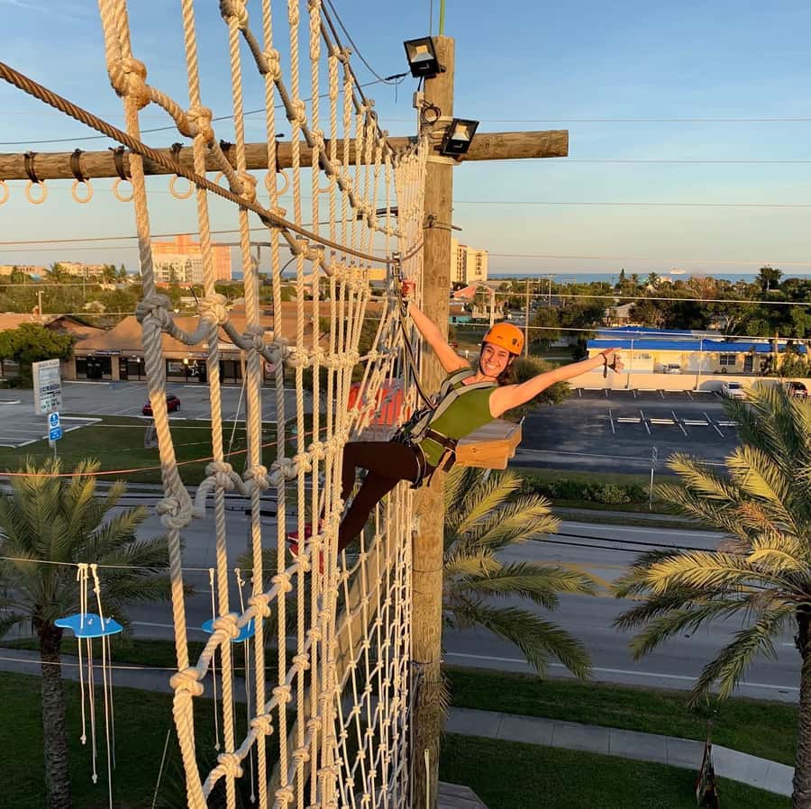 Cocoa Beach: Aerial Adventure Park Ticket - Seven Ziplines, Plus Much More Than Zipping