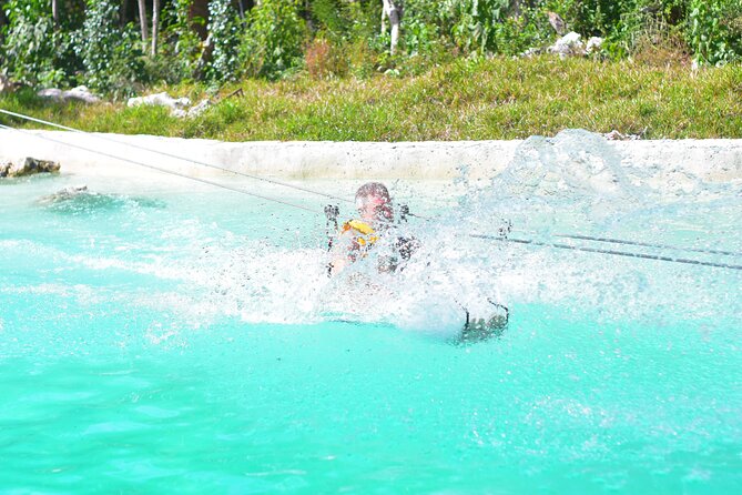 Combo-Adventure: ATV, Ziplines, Rappel and Cenote with Lunch - Caverna cenote: cool water and cave bats