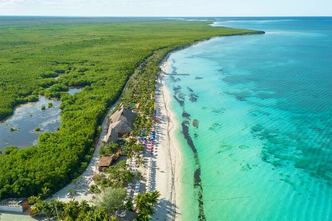 Cozumel: Water Park Adventure, Buffet & Open Bar at KUZÁ Beach - The beach, swimming area, and places to rest