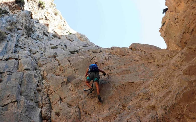 Crete: Via Ferrata in the Asterousia Mountains - Starting in Ano Kapetaniana, high above southern Crete