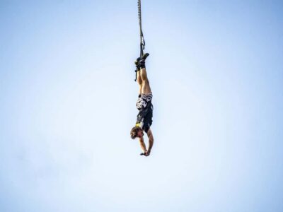 Bungee jump Over Peruvian Canyons