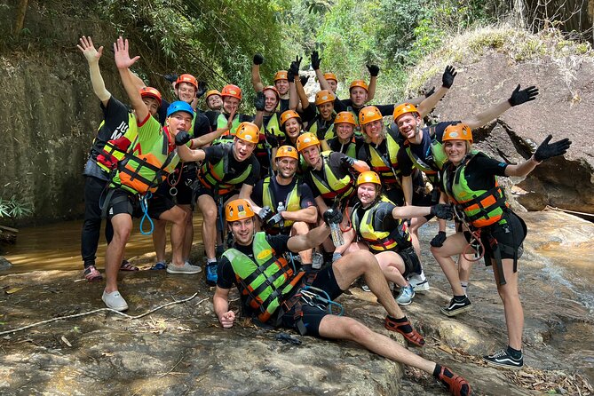 DaLat Canyoning & Experience 1500m Zipline - Natural water slides and the Washing Machine