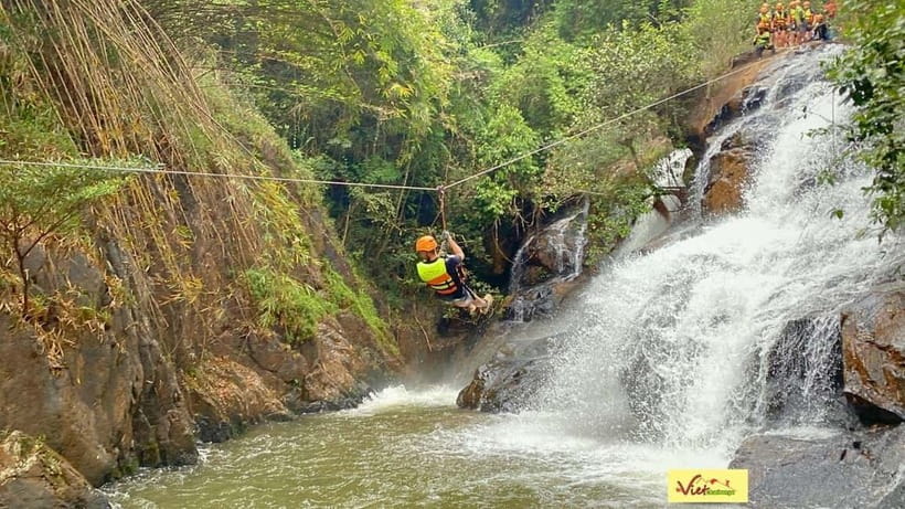 Dalat: Canyoning Extreme Adventure Vietnam - The 18-meter dry cliff is your first real test