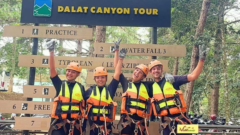 Dalat: Canyoning Extreme Adventure Vietnam - Natural water slides provide the playful moment