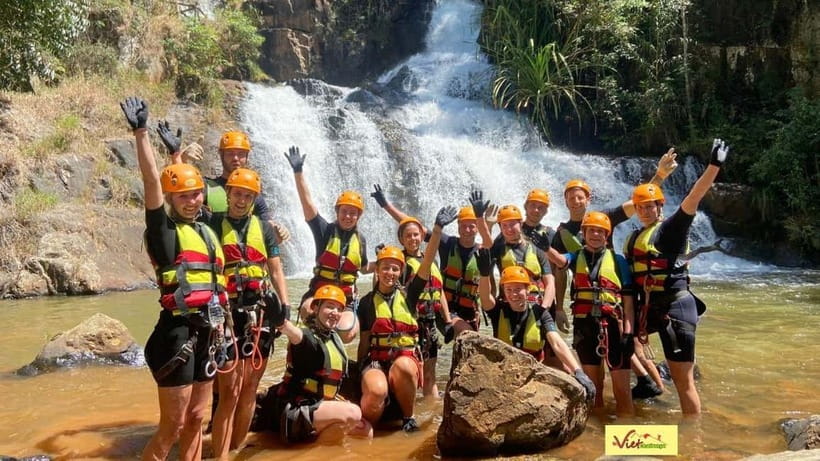 Dalat: Canyoning Extreme Adventure Vietnam - Base camp training prepares you for the ropes