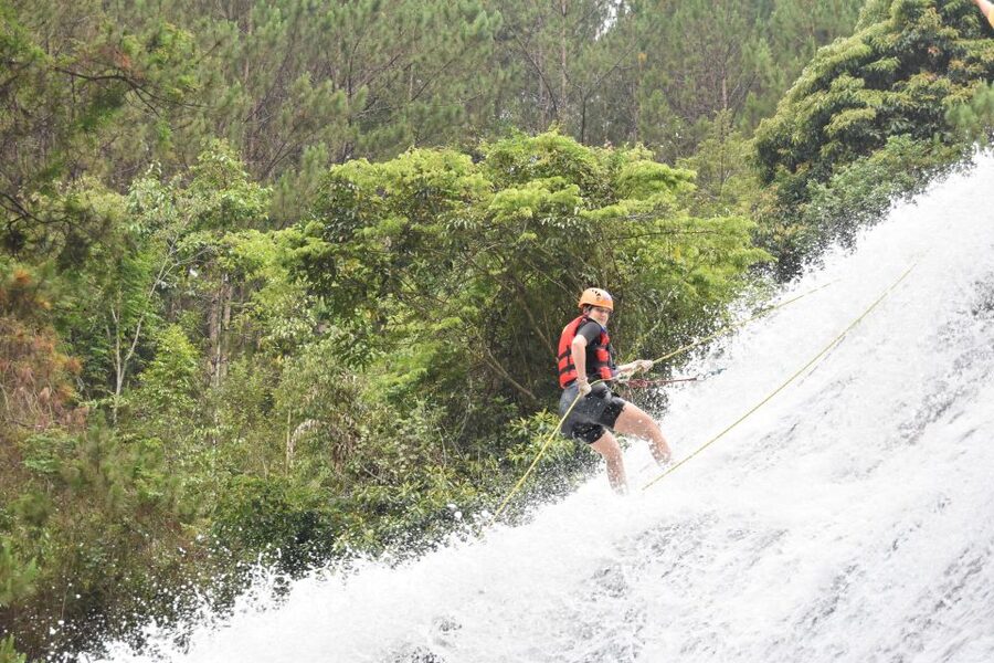 Dalat: Extreme Canyoning Adventure - Zipline, rock slides, and natural pools