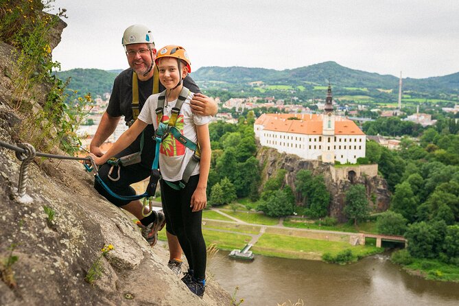 Děčín Via Ferrata Tour in Bohemian Switzerland - Families, solo climbers, and mixed ability groups