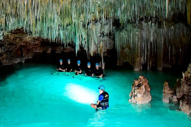 DISCOVER a Unique Secret River with Plus EXPERIENCE in Bike route & Rappel - Rappelling into the Rio Secreto cavern