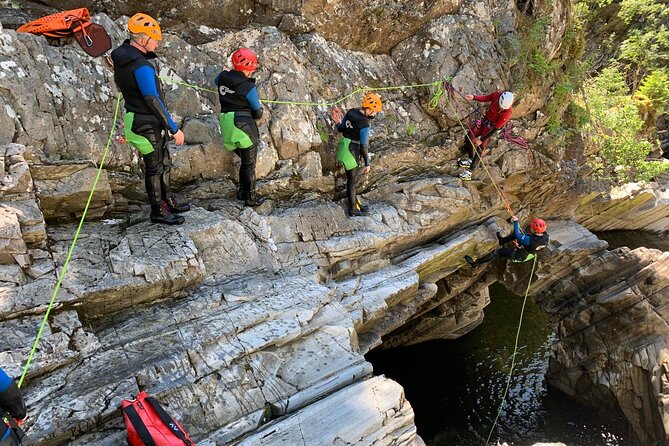 Discover Canyoning at Bruar Falls - A closer look at the canyon route