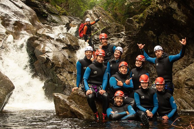 Discover Canyoning at Bruar Falls - The physical side of the activity