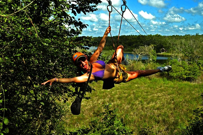 Discover the Adrenaline with Atvs ziplines single and a real Mayan cenote - What is included for $60