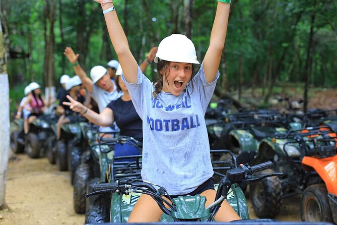 Discover the El Cedral town on ATVs: extreme adventure in Cozumel - Cooling off at Jade Cenote