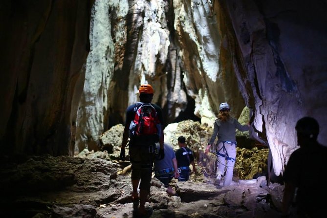 Discovery Tour: Caving, Climbing, Via Ferrata and Abseiling in Kampot - 8:45 am at Climbodia, then into Phnom Kbal Romeas